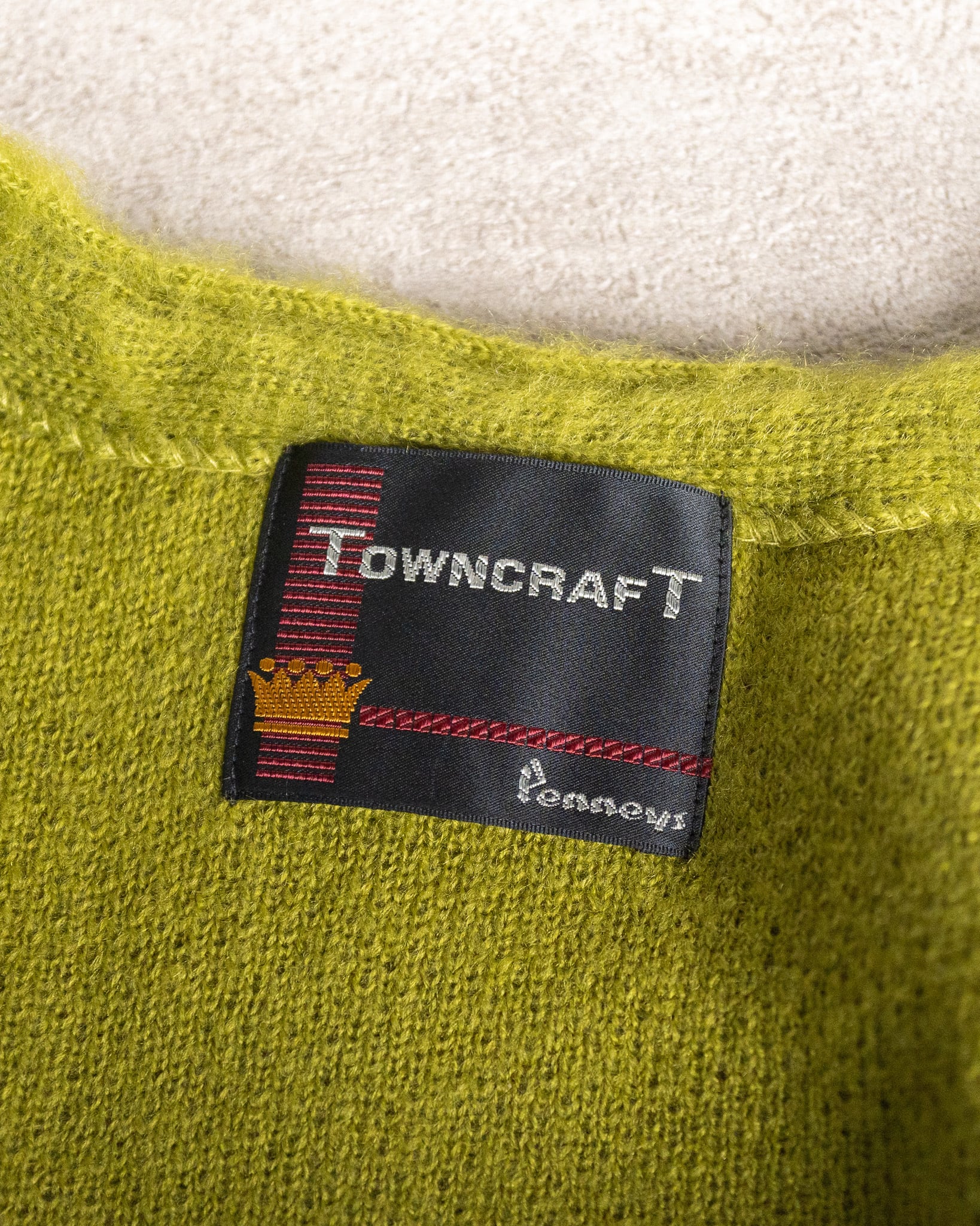 TOWN CRAFT】Solid Shaggy Cardigan 