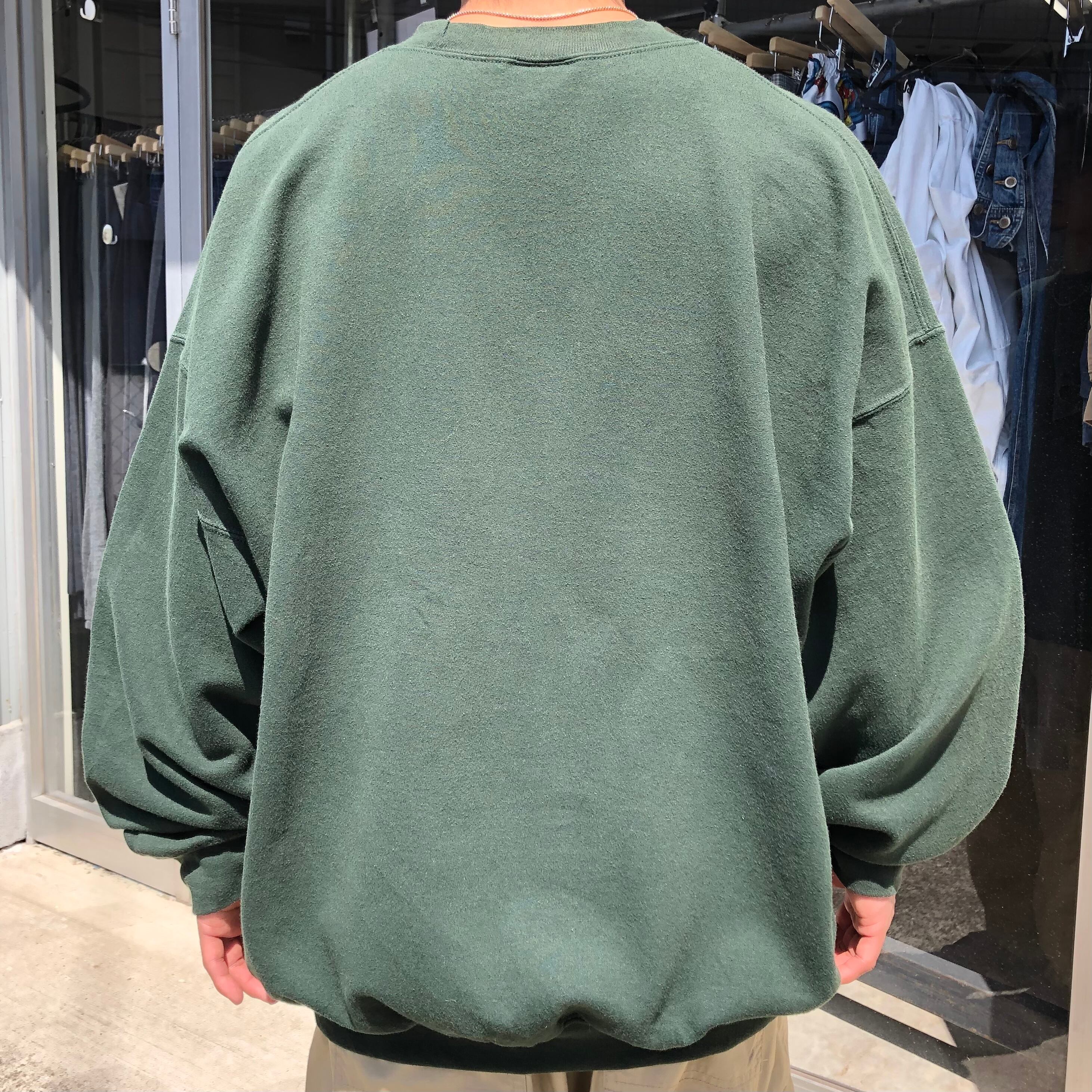 6960.カレッジ系スウェット 刺繍デザイン オーバーサイズ 2XL 古着 古着屋 埼玉 ストリート オンライン 通販 古着屋buyer 2XL相当 リメイクスウェット カレッジスウェット スウェットシャツ 刺繍ロゴ