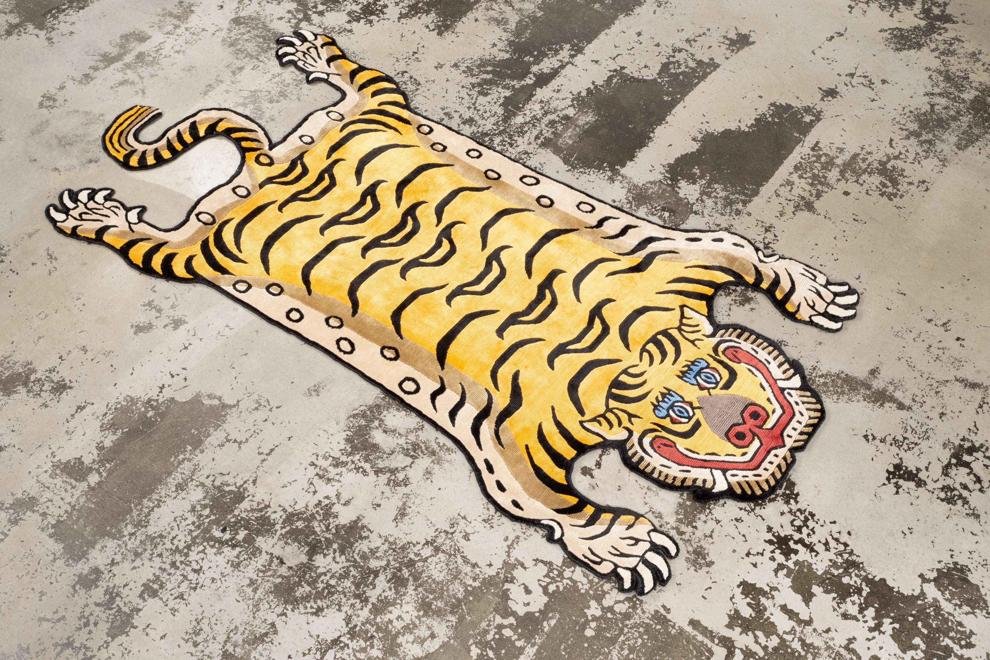 Tibetan Tiger Rug 《Lサイズ•シルク131》チベタンタイガーラグ