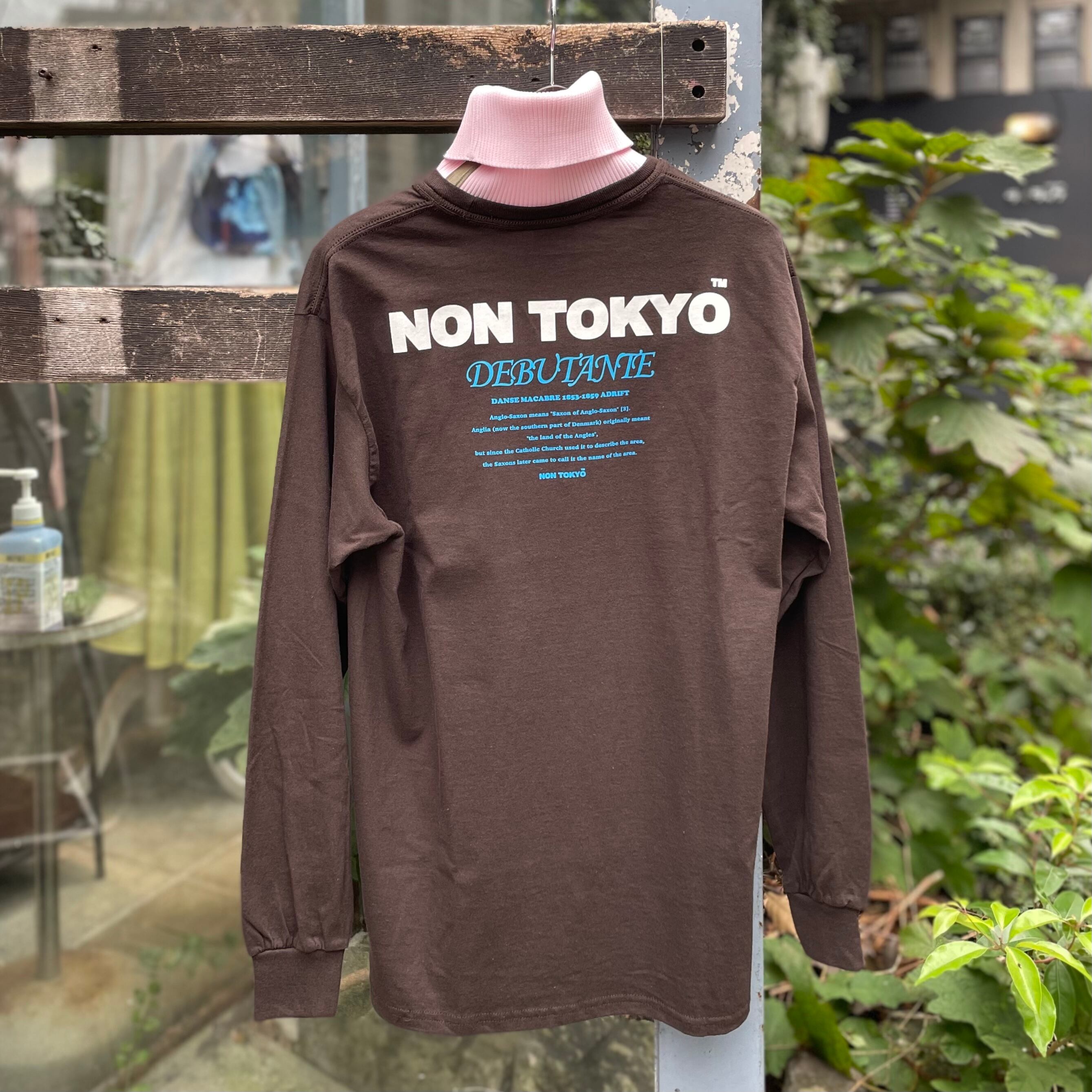 NON TOKYO ノントーキョー / HI-NECK LONG T-SHIRT / BROWN | coug