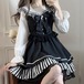 ゆめかわ♡ビジューリボン付きピアノモチーフセットアップ　set60★