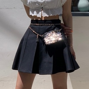[seooocookie] Black Hive Skirt 블랙 하이브 스커트 正規品 韓国ブランド 韓国ファッション 韓国代行 韓国通販 スカート