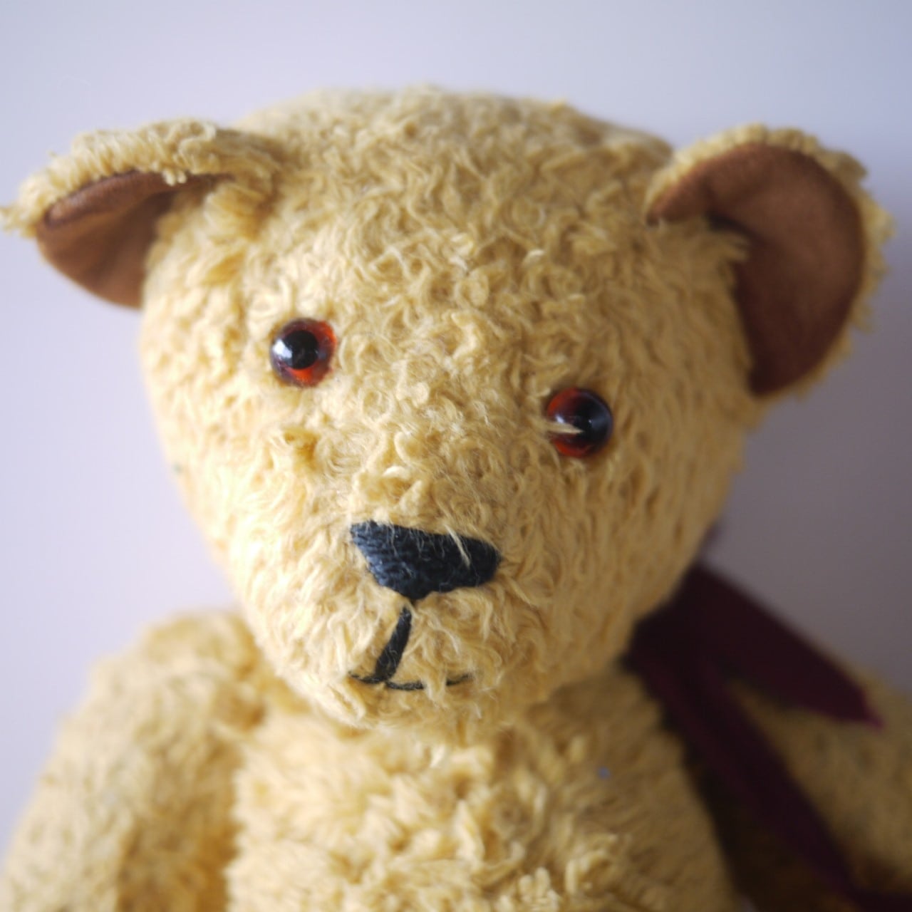 黄色いテディベア 36cm フランス