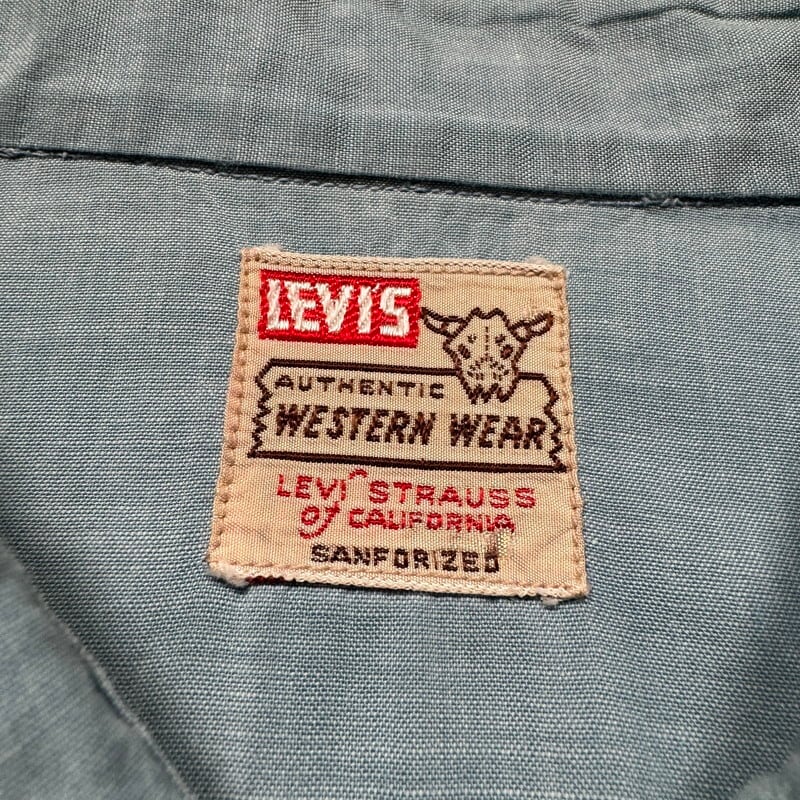 50's LEVI'S リーバイス シャンブレーウェスタンシャツ ショート 50's LEVI'S リーバイス シャンブレーウェスタンシャツ ショート