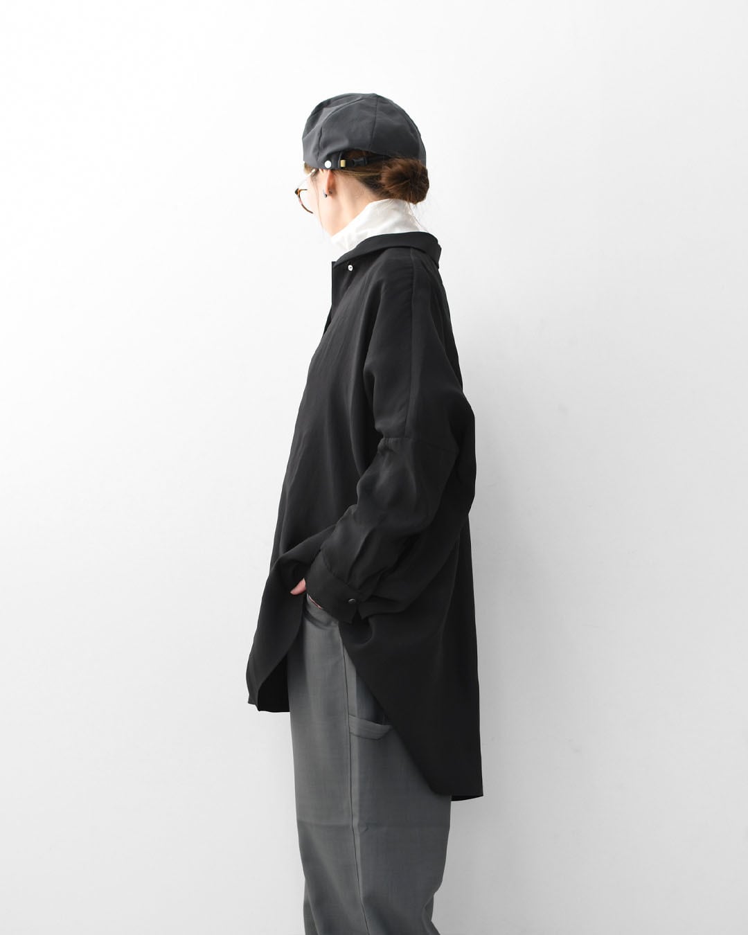mizuiro ind [ミズイロ インド] wide tunic shirt [1-230129] ワイド