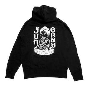 JUN GRAY RECORDS HOODIE (BLACK)