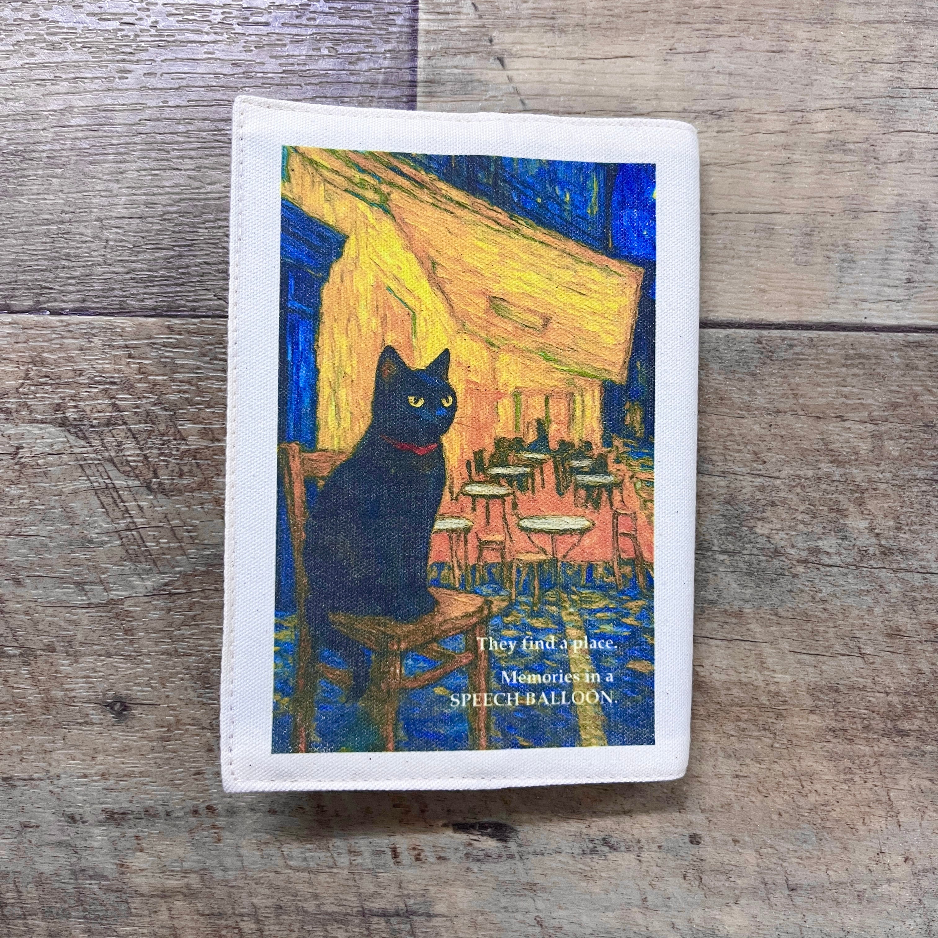 旅する猫たち｜名画ブックカバー｜選べるデザイン｜文庫サイズ