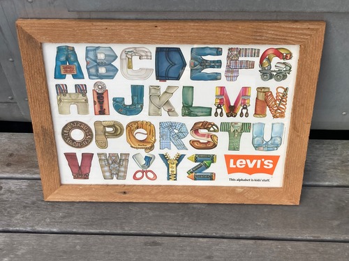 Levi’s 1977 alphabet poster