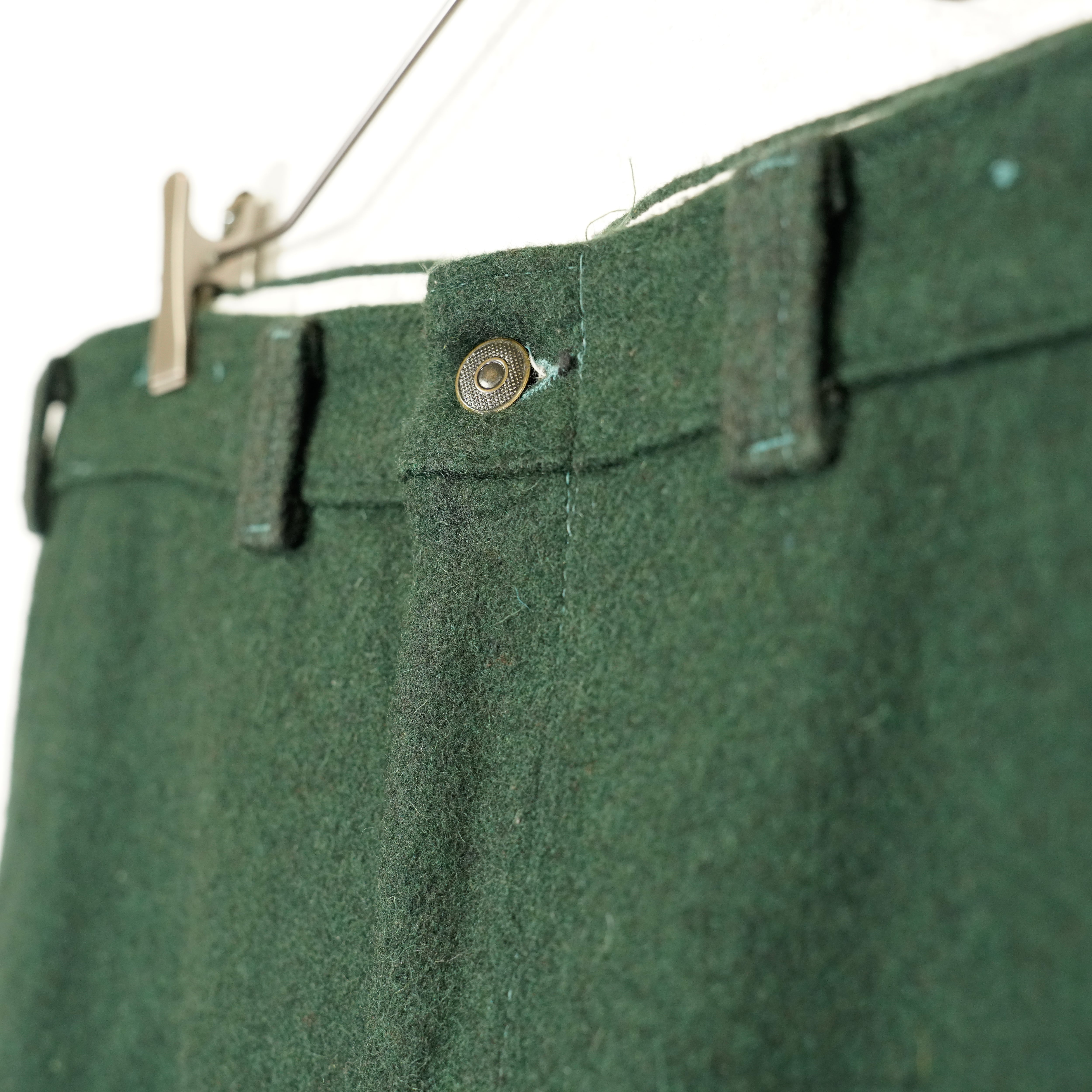 USA VINTAGE CODET GREEN COLOR HEAVY WOOL SLACKS PANTS MADE IN CANADA/アメリカ古着グリーンカラーヘビーウールスラックスパンツ | Titti Vintage USA VINTAGE CODET GREEN COLOR HEAVY WOOL SLACKS PANTS MADE IN CANADA/アメリカ古着グリーンカラーヘビーウールスラックスパンツ | Titti Vintage