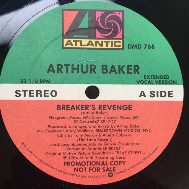 Arthur Baker ‎– Breaker's Revenge