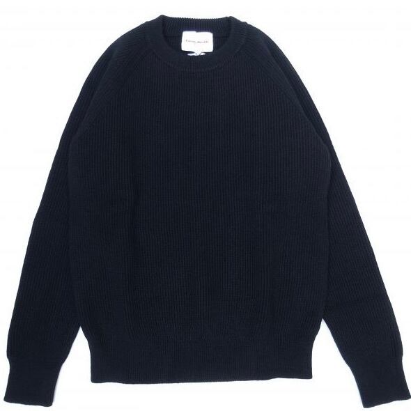 VINCENT ET MIREILLE (ヴァンソンエミレイユ) CREW NECK SWEATER 8GG AZE ブラック