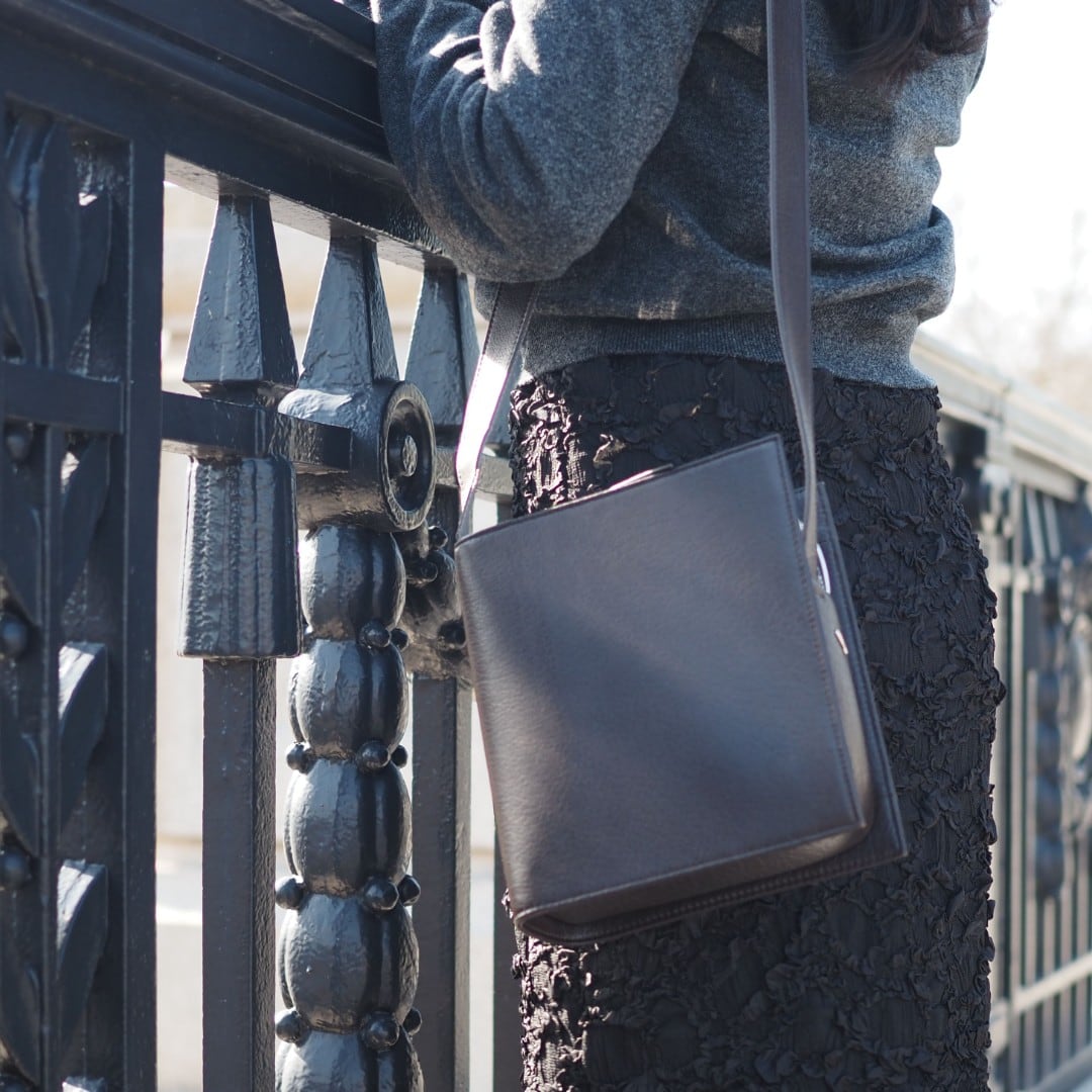 特別価格【オンラインショップ限定】レザーショルダーバッグ BIML-2114(505007) こげ茶