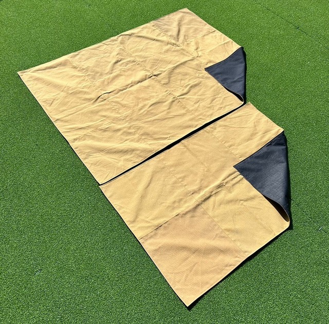 消防防火服からできた2WAYレジャーシート小【OKAYAMA】