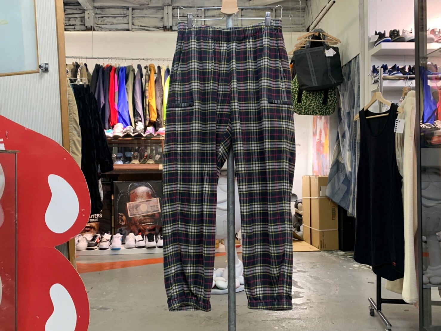 【M】 Supreme Tartan Flannel Skate Pant