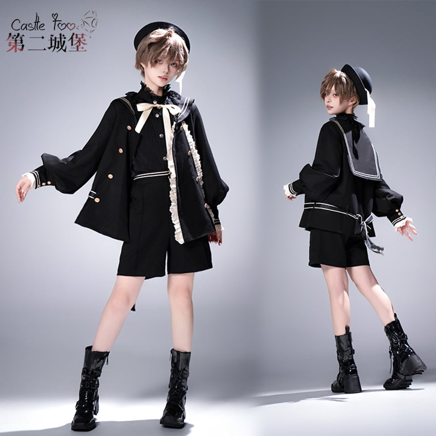 予約販売 王子系 少年装 CastleToo 帽子 セーラー風 学園コスチューム