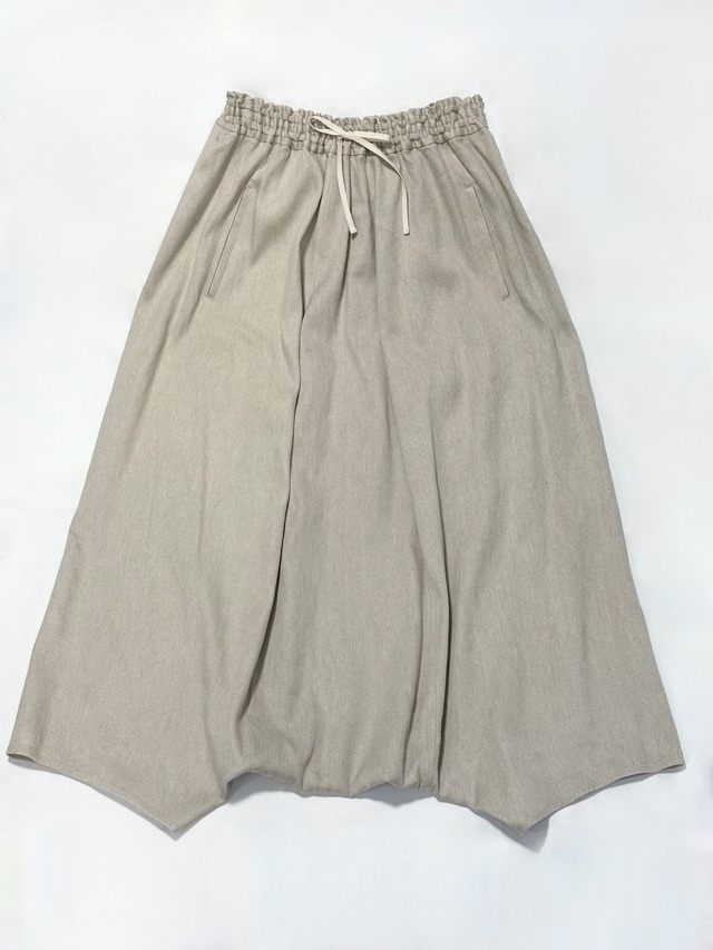 FACTORY・綿麻デニム　サルエルパンツ・生成