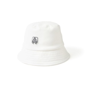ALPSDR LOGO PATCH BUCKET HAT / WHITE