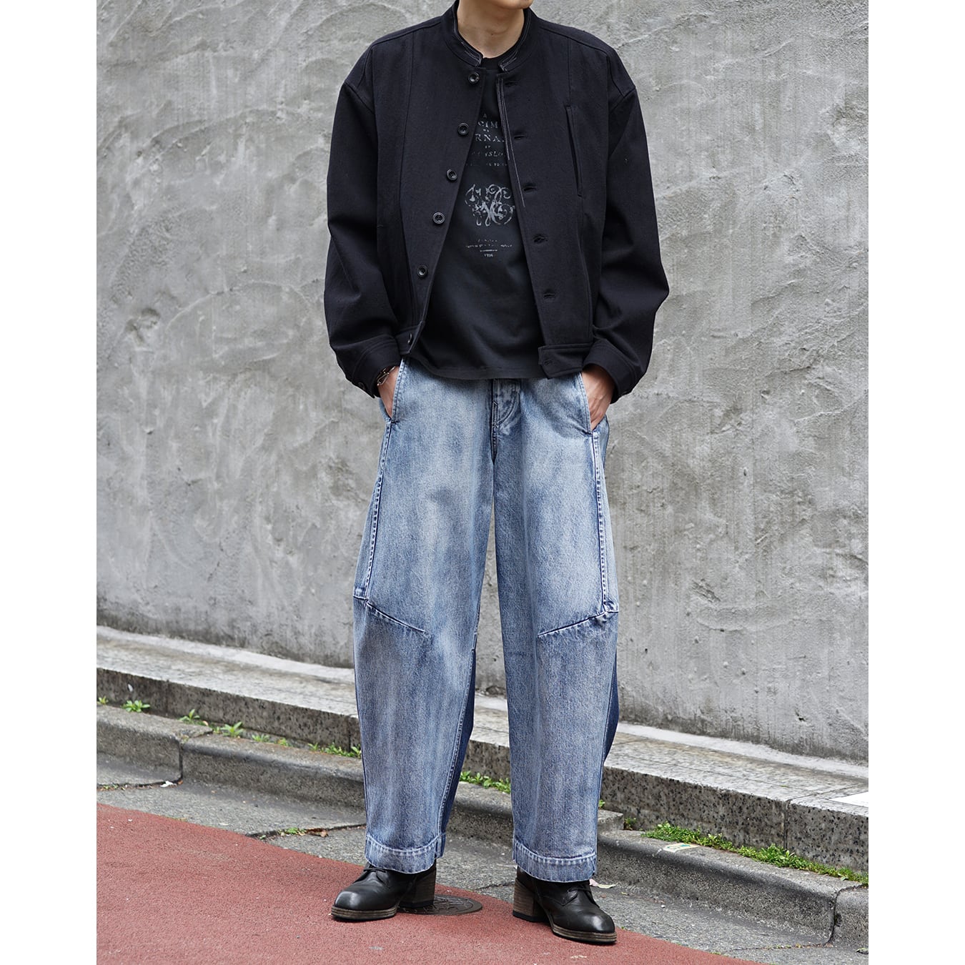 Nomàt] (ノマット) N-P-03 Two-tone Denim Curved PT | Clique Tokyo