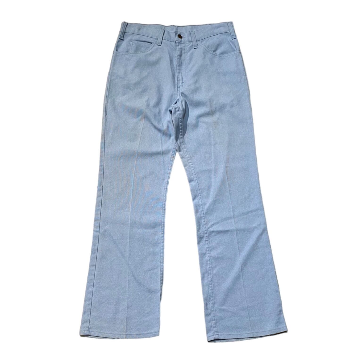 80's USA製 Levi's 517 STA-PREST Non Iron Pants W32 / リーバイス スタプレスト スタプレ  ブーツカット パンツ ブルー 古着 ヴィンテージ