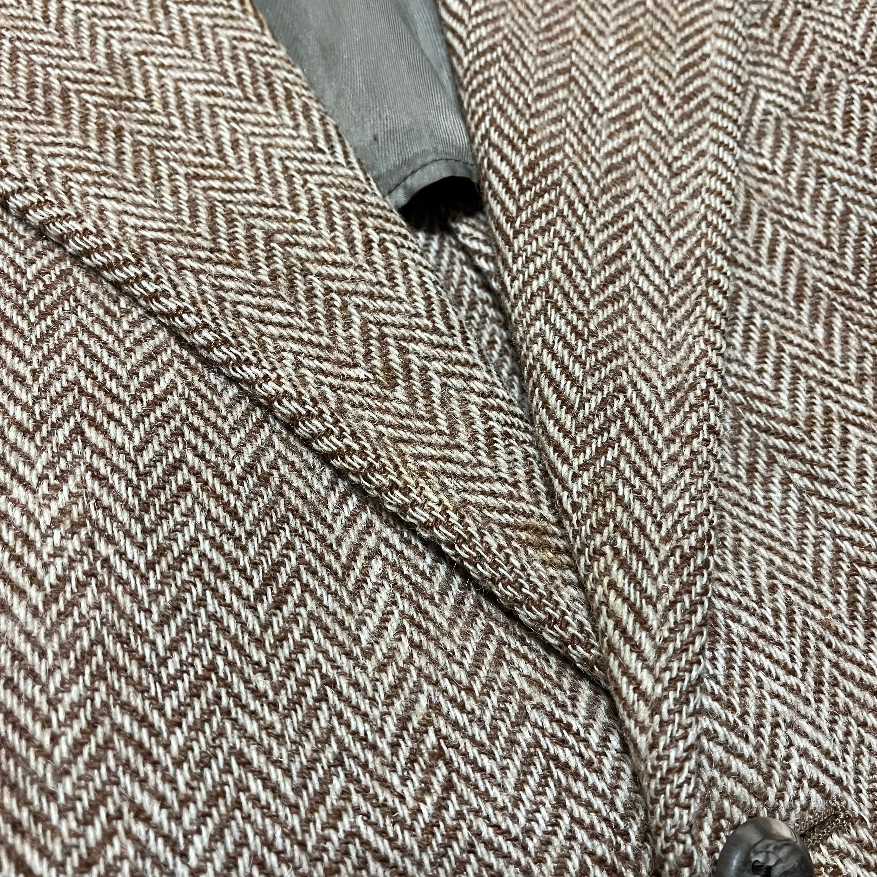 Harris Tweed】ハリスツイード ツイードジャケット ヘリンボーン MADE