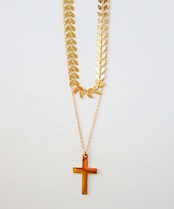 リーフ×クロス2レンネックレス/019006