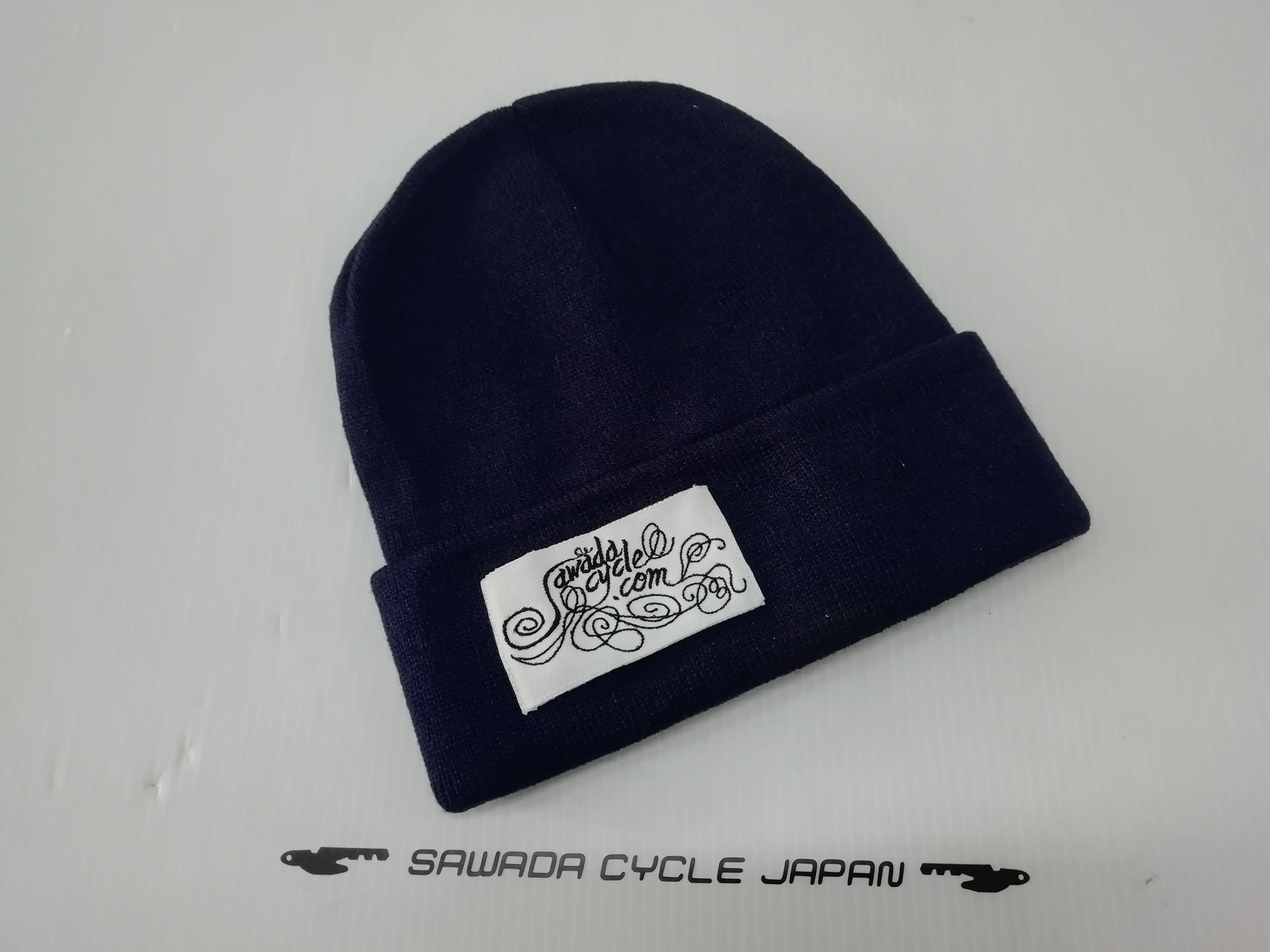 完売しました サワダサイクル オリジナル 刺繍タグ ニット帽 ダブル - 画像3