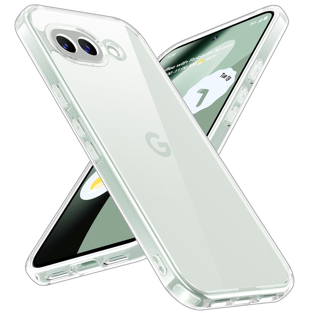 【スリムフィット・米軍規格】Holidi Google Pixel 10A ケース 透明感 米軍MIL規格 全面保護 ワイヤレス充電 黄変なし 二重構造 グーグルピクセル10a ケース クリア