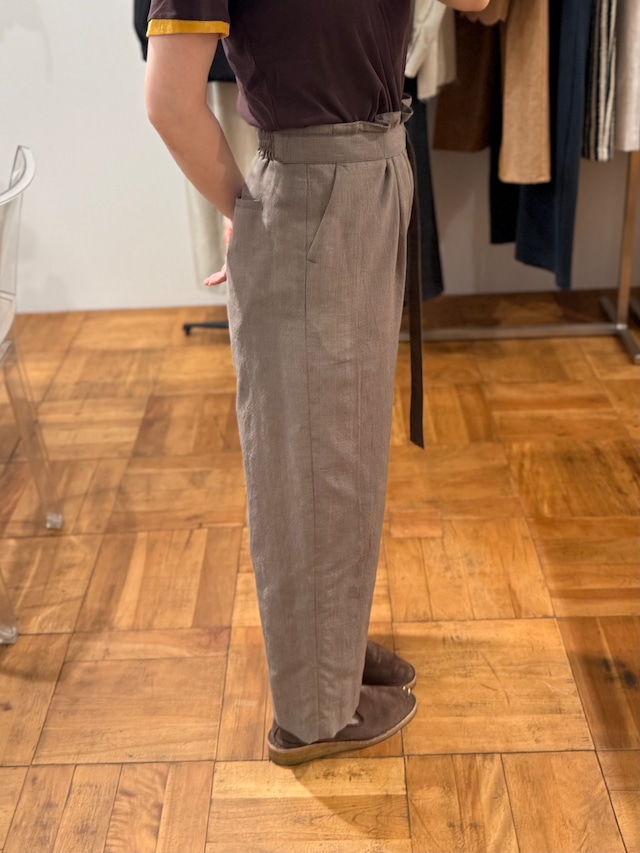 jonnlynx/JL226-PT1082 D-ring belted pants Glen Check