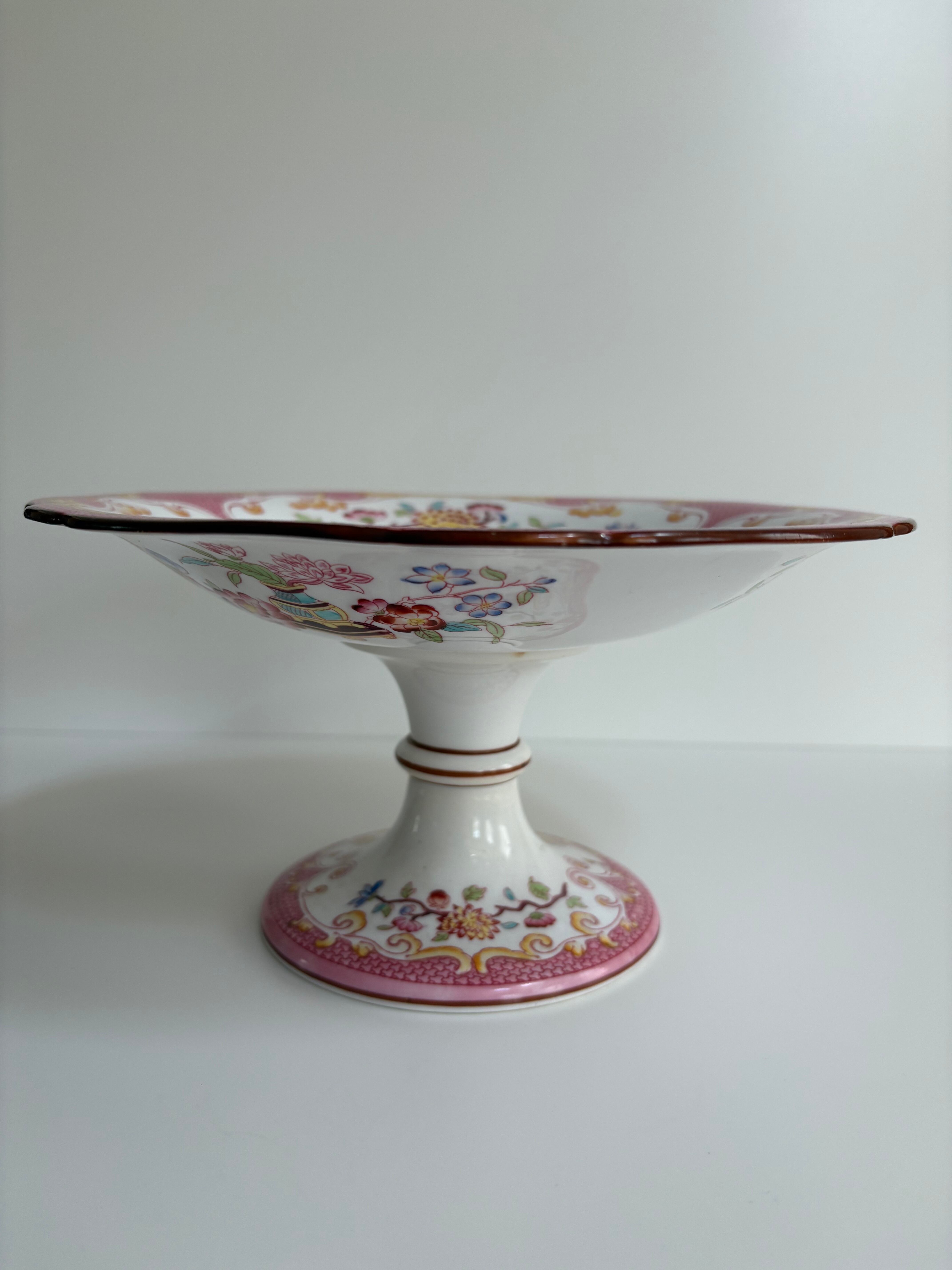 サルグミンヌ MINTON No.235（ミントン）コンポティエ（手描きの花模様