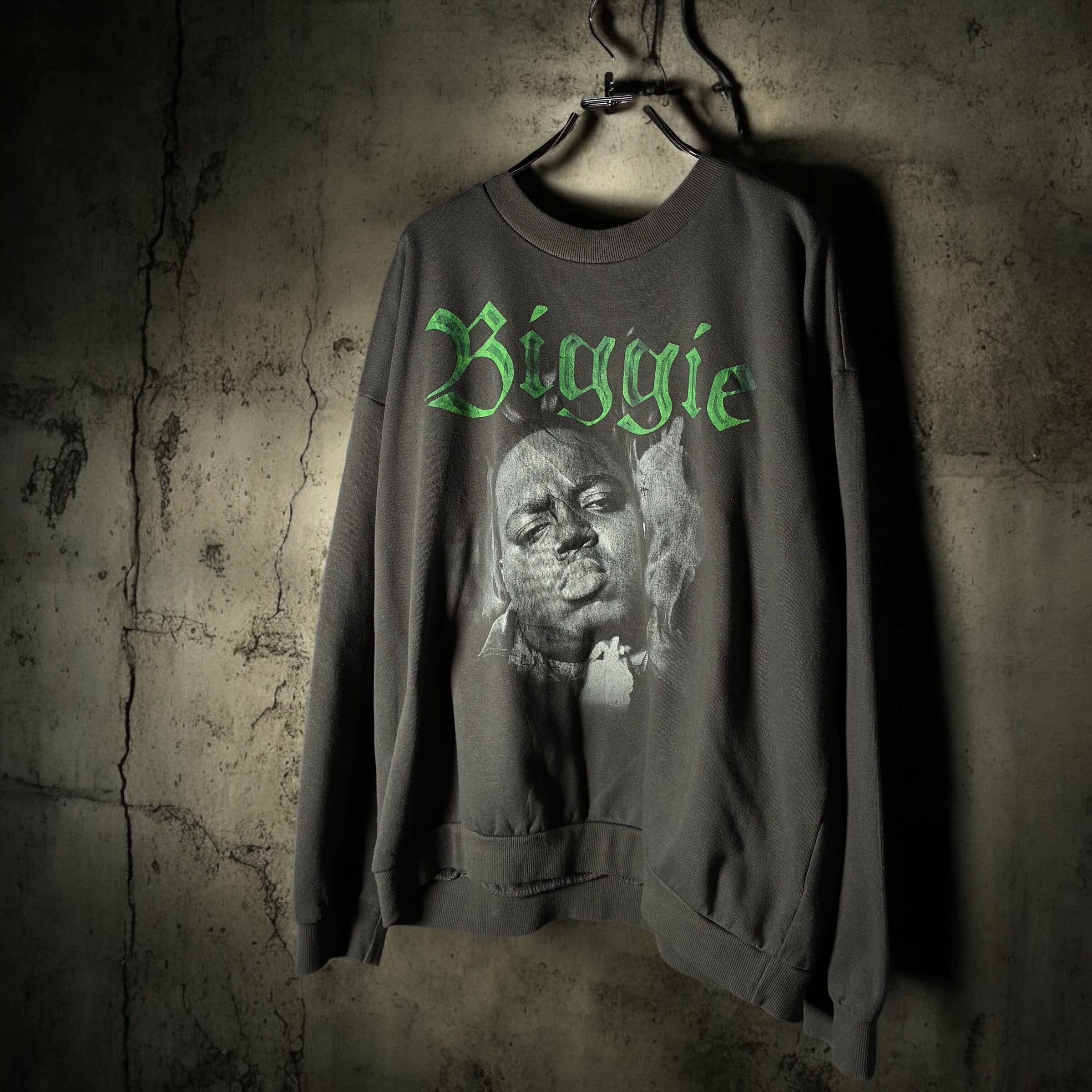 The Notorious B.I.G ラッパースウェット ビギー 黒 XL | 古着屋 the moon