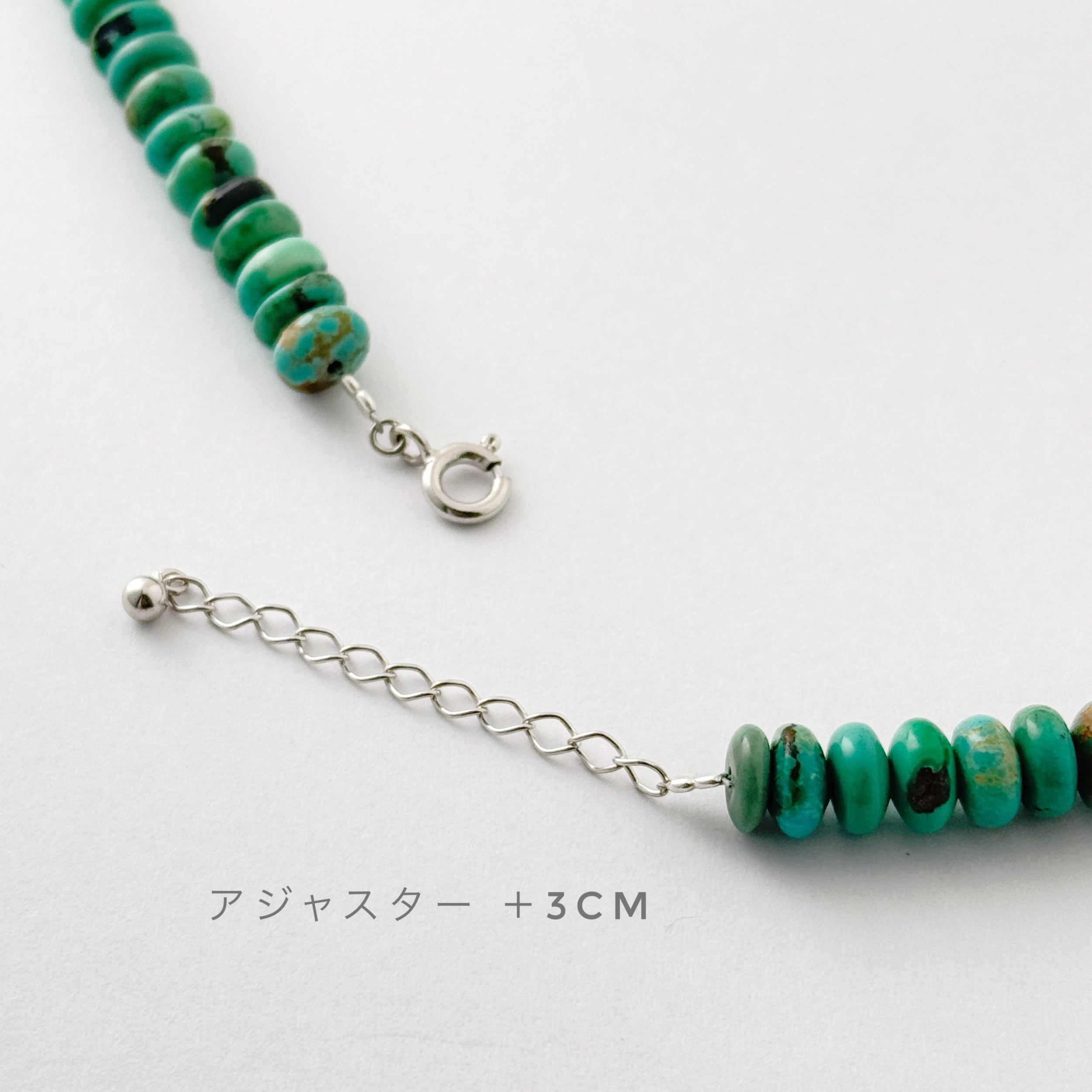 Lagoon Original ターコイズ ロンデル ターコイズ 一連 ネックレス 40