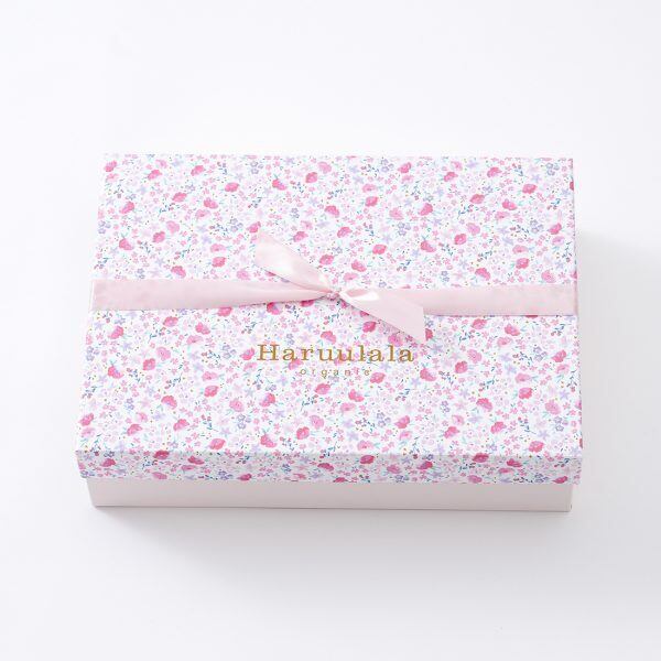 HALUULALA　[baby]オーガニックコットンスリーパー　妖精と花たち　（ギフトBOX付き）