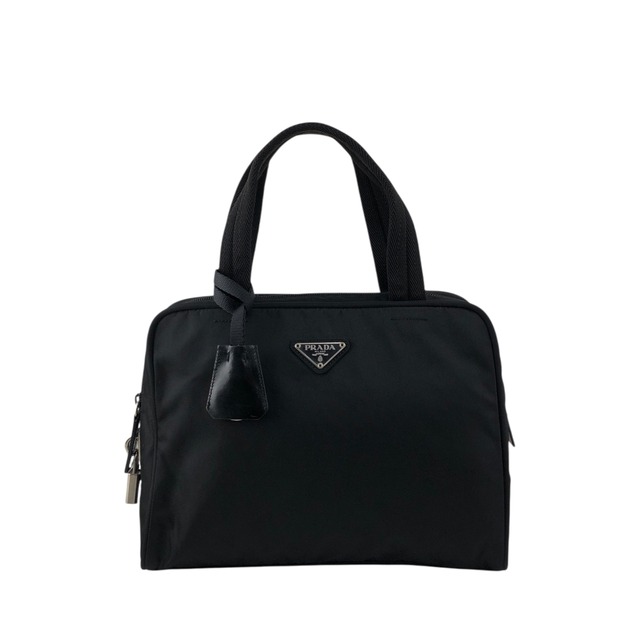 PRADA プラダ ハンドバッグ ブラック トライアングル カデナ ナイロン vintage ヴィンテージ オールド 47smar