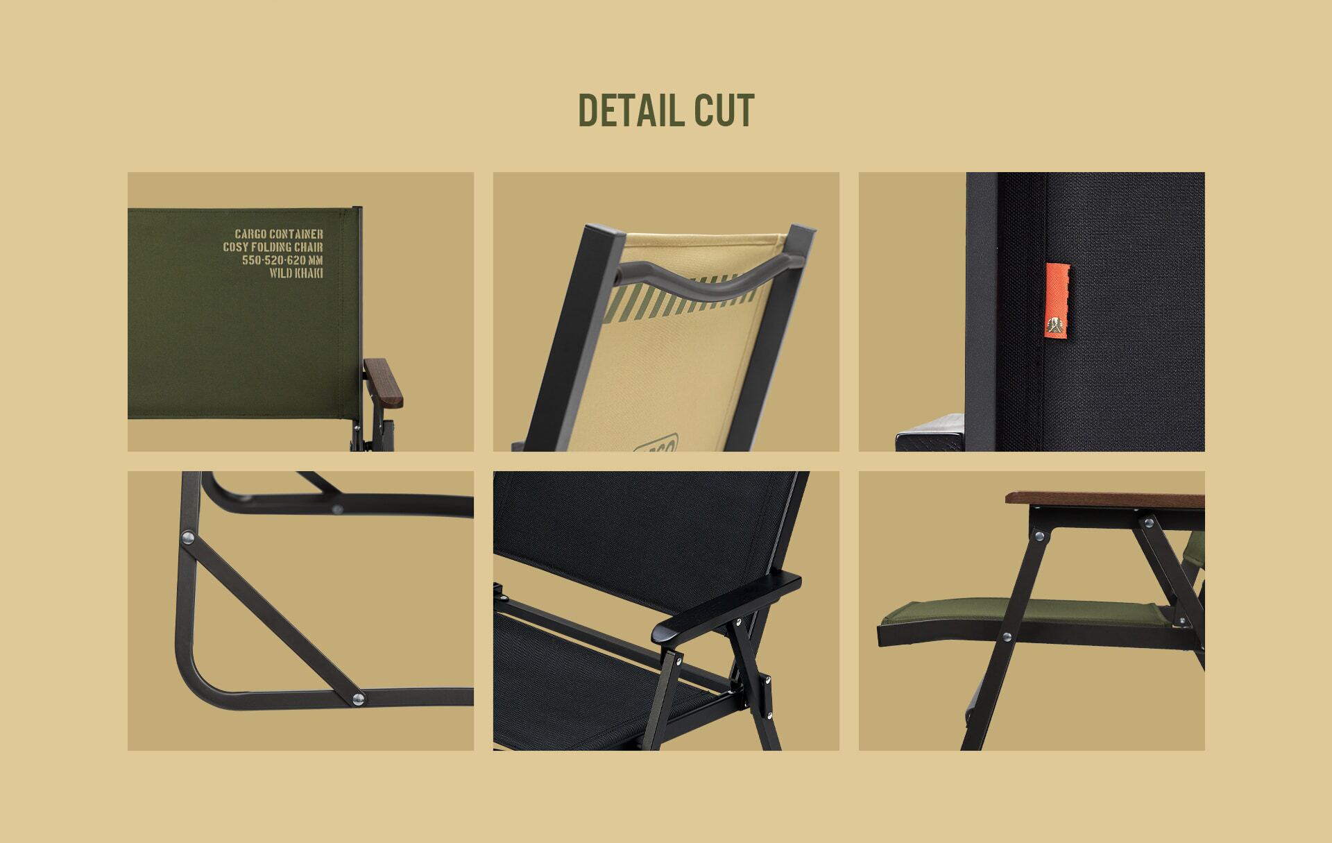 CARGO CONTAINER COSY FOLDING CHAIR M｜コージーフォールディング