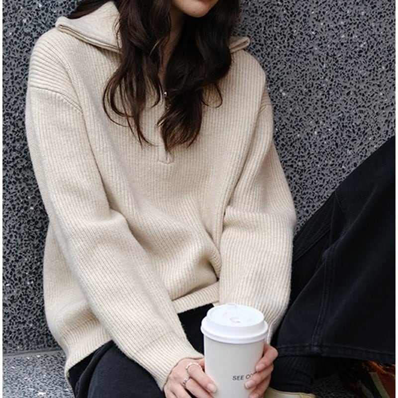 strip turtleneck sweater