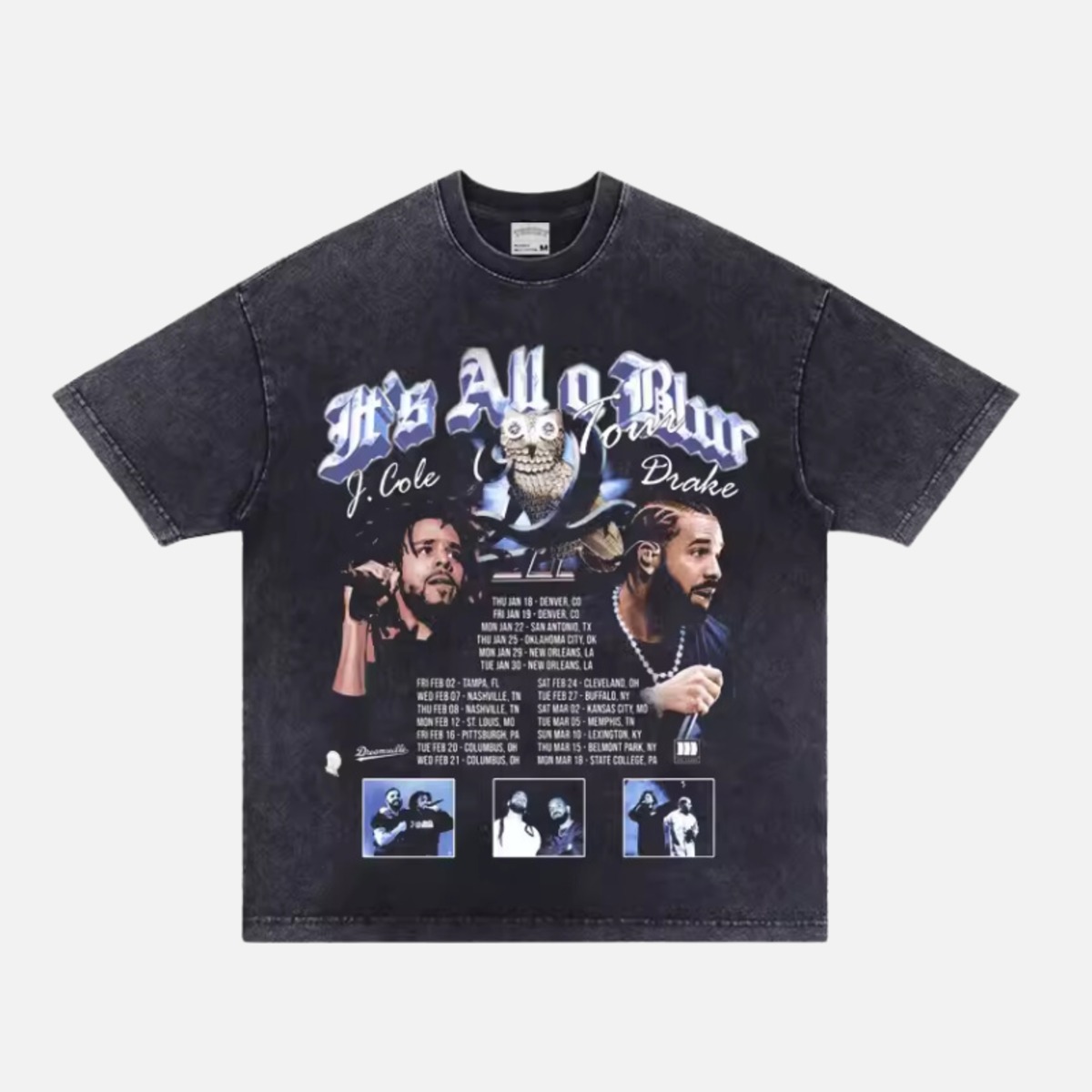 【FLEX1269】J. Cole Vintage Finished Tee | FLEX MADE | フレックスメイド