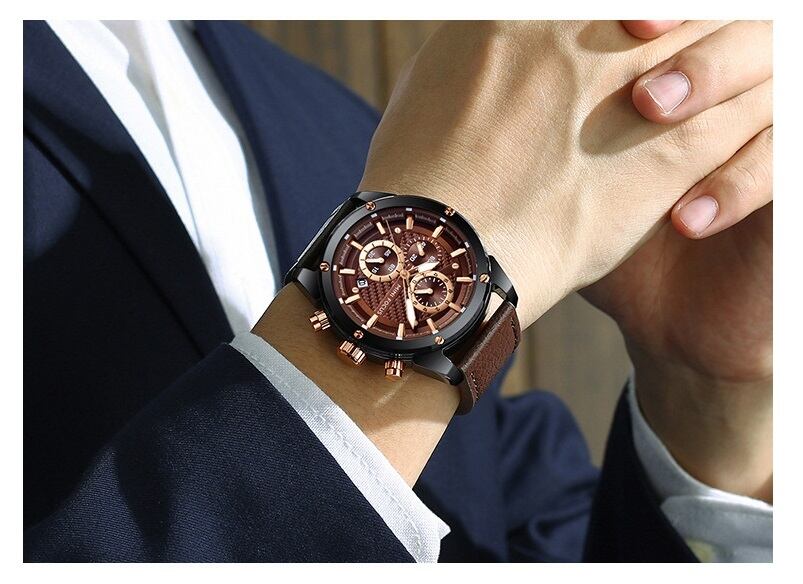 MINIFOCUS 0161G ミニフォーカス メンズ 腕時計 クロノグラフ | MINIFOCUS