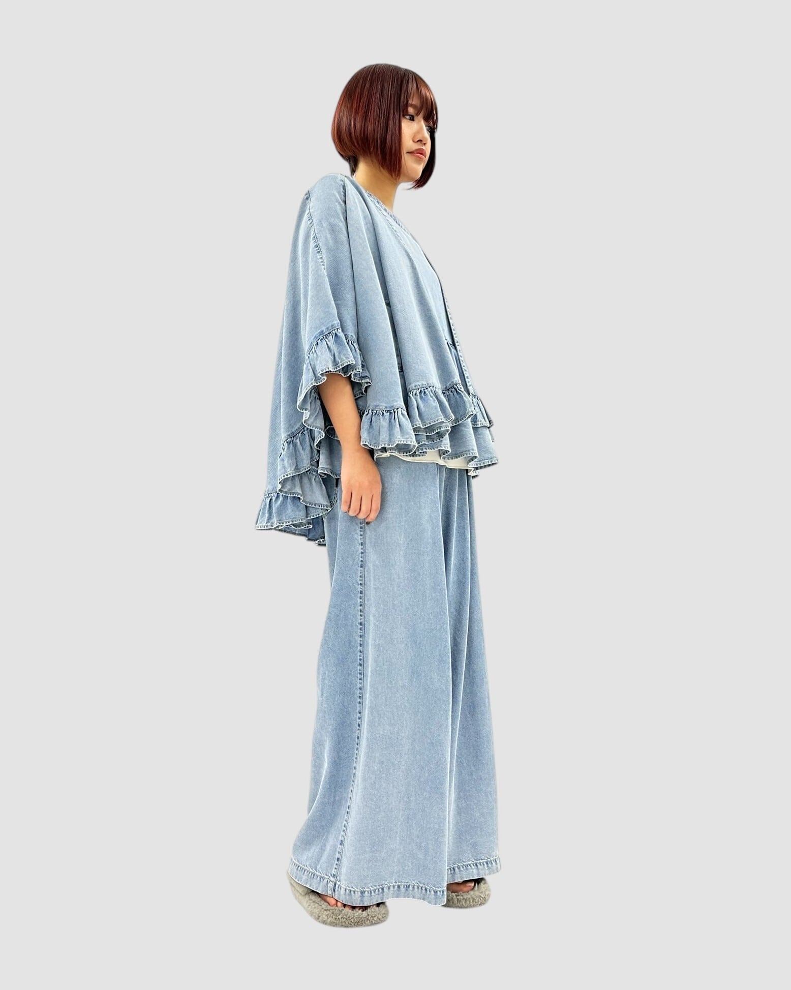 専用 アヤン テンセルデニムプルオーバー ayane】テンセルデニムタックワイドパンツ 825508 アヤン | red earth