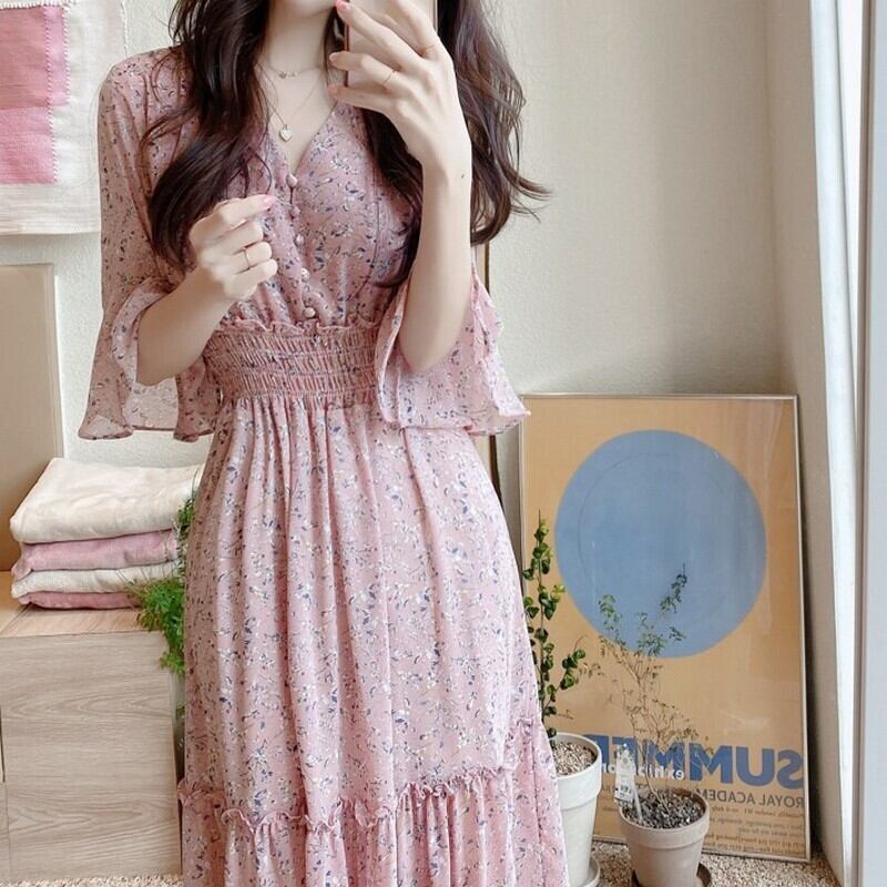 Sssyk 25様着用 フラワーフレアスリーブワンピース 763 Mimirie Sssyk 25様着用 フラワーフレアスリーブワンピース 763 Mimirie