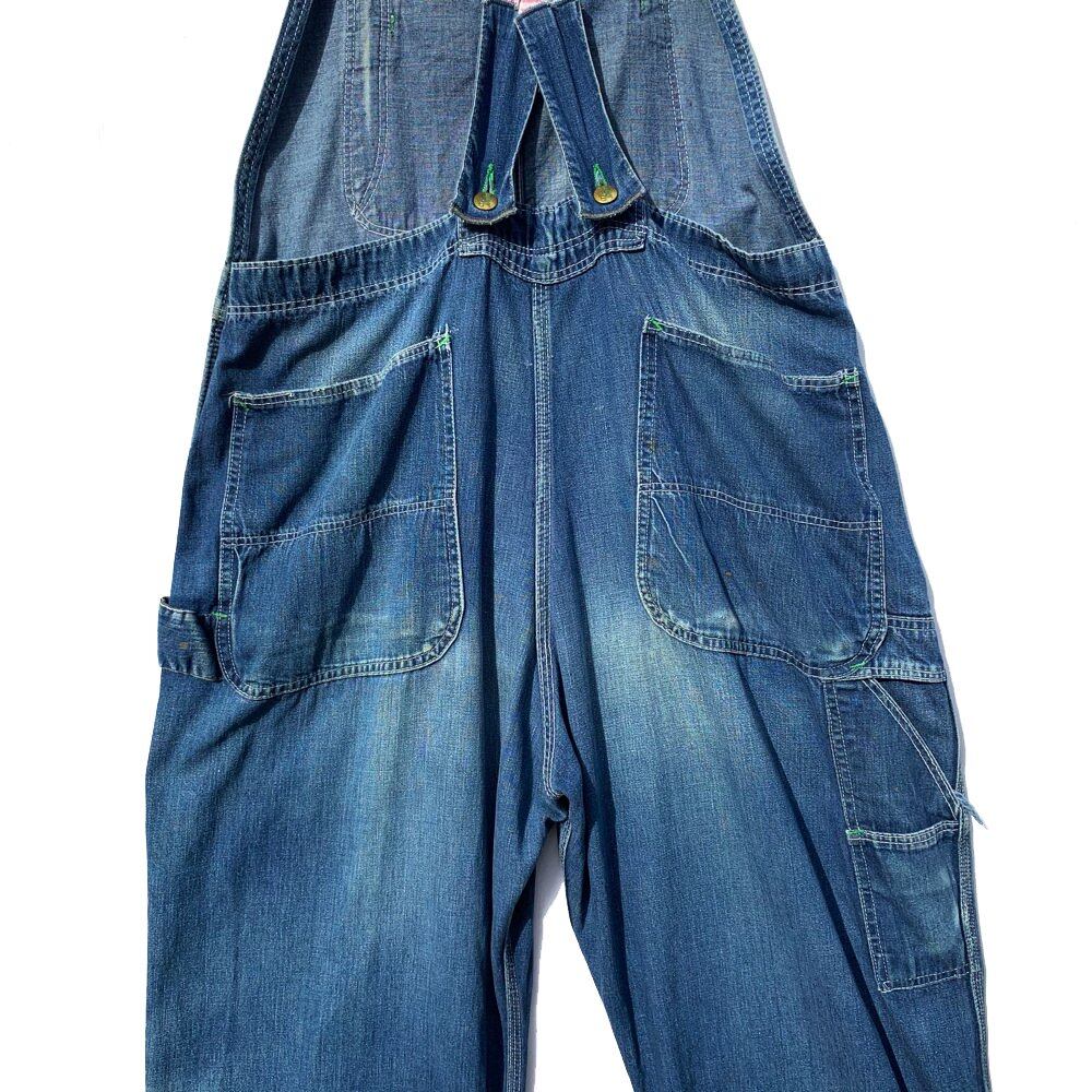 Pointer [POINTER] Vintage low back denim overalls [1950s] Vintage Denim  OverAll