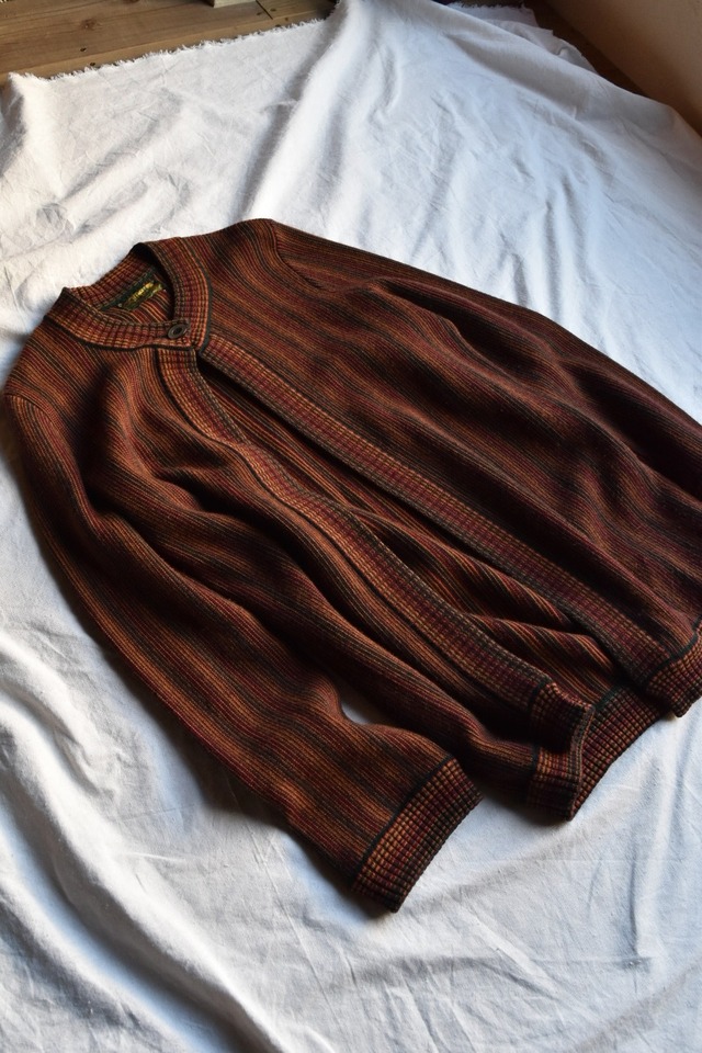 Colorful Stripe Scotland Knit Cardigan