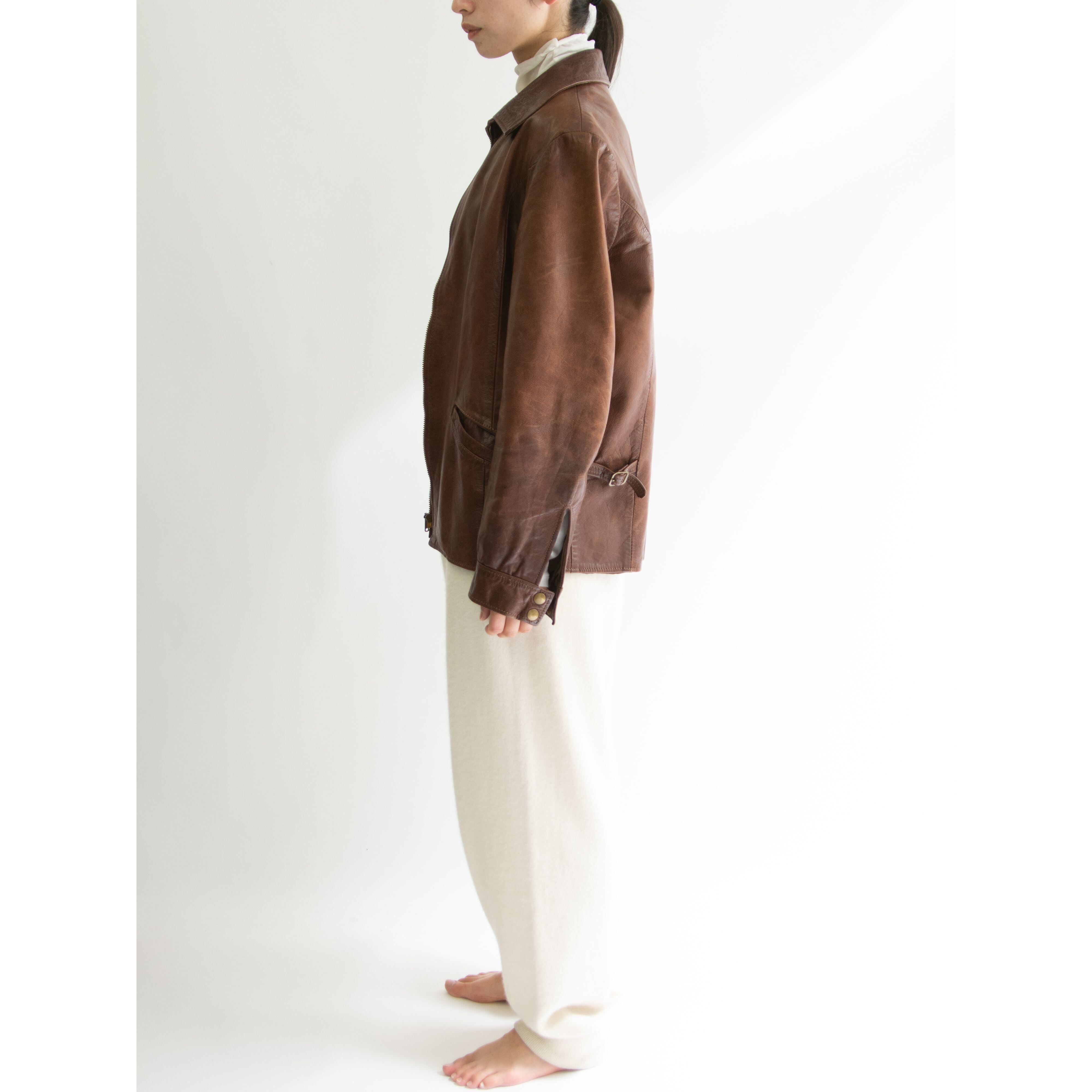 【Unknown Brand】50-70's Leather Jacket（レザージャケット）