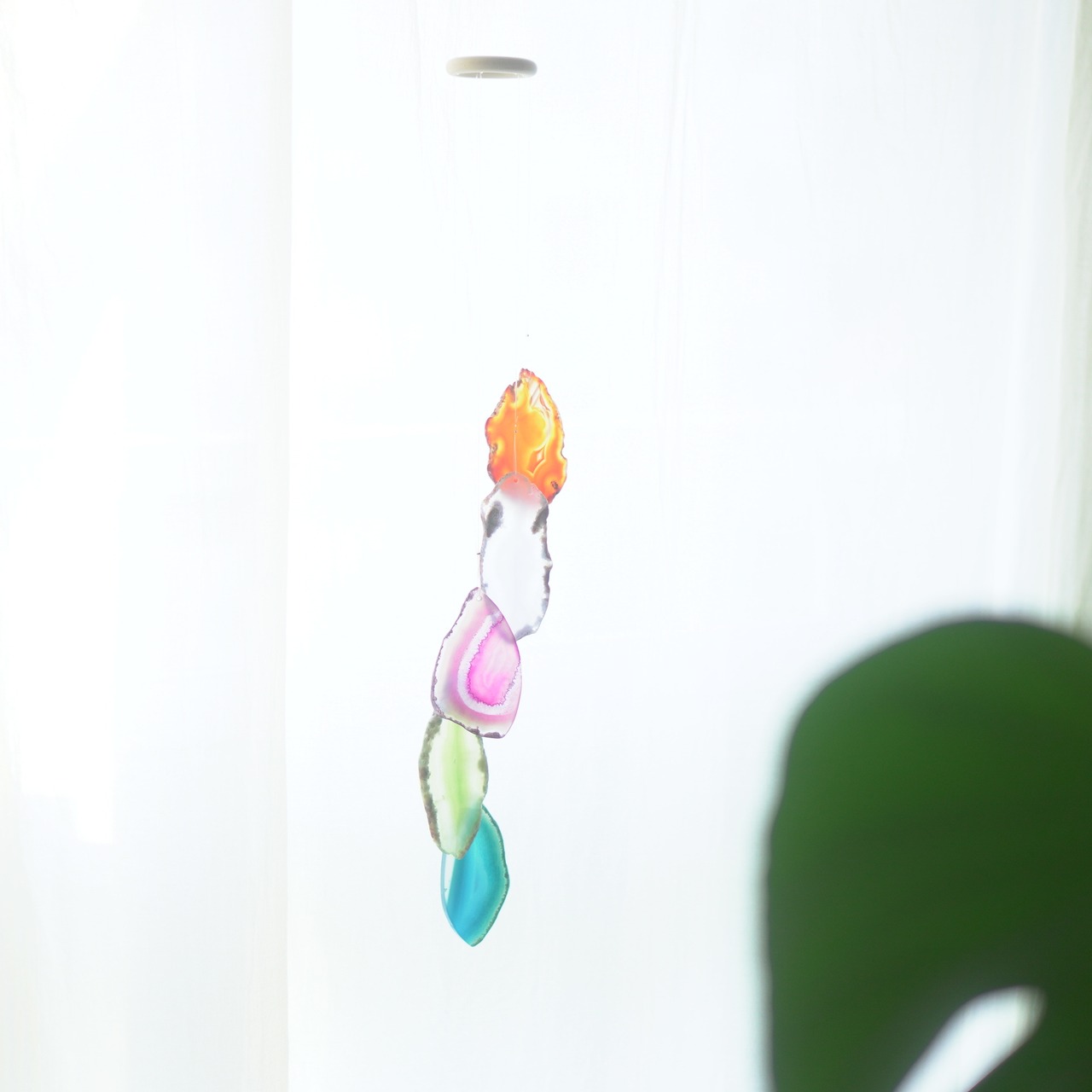 Flower Bouquet 04 - アゲートヒーリングチャイム / Agate Sun Catcher Wind Chime 096