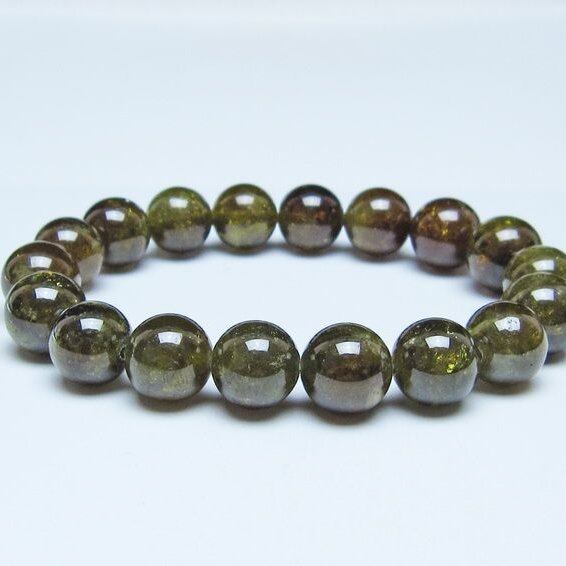 ツァボライト ブレスレット 12mm 一点物 111-49808