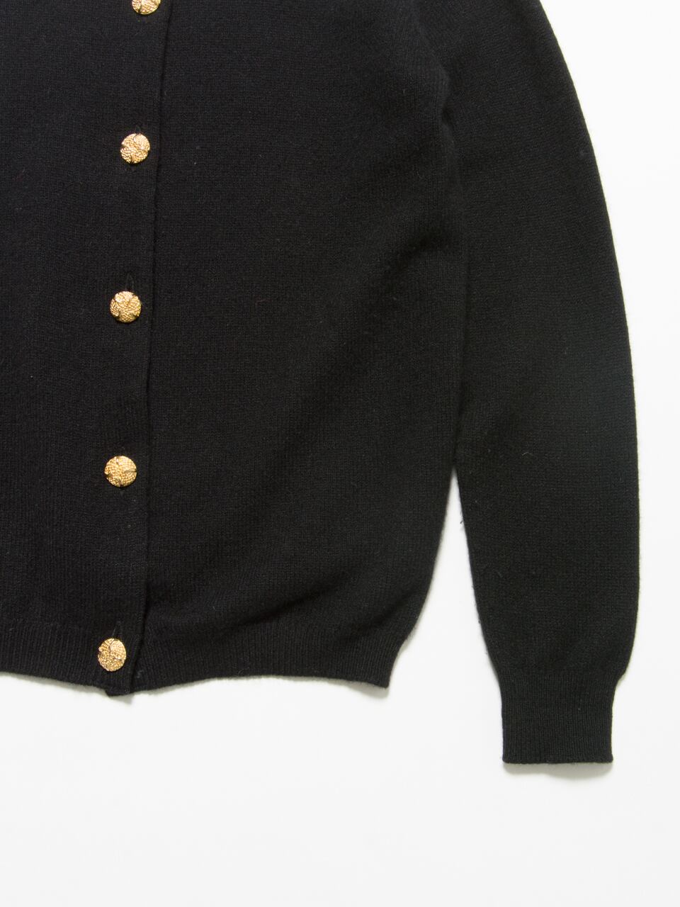 Ballantyne】Made in Scotland pure cashmere gold button knit ...