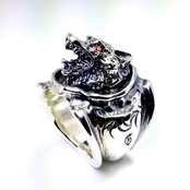 WOLF RING with GARNET / ウルフリング ガーネット