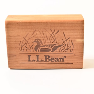 80's~ Vintage L.L.Bean Cedar Wood Block /#6