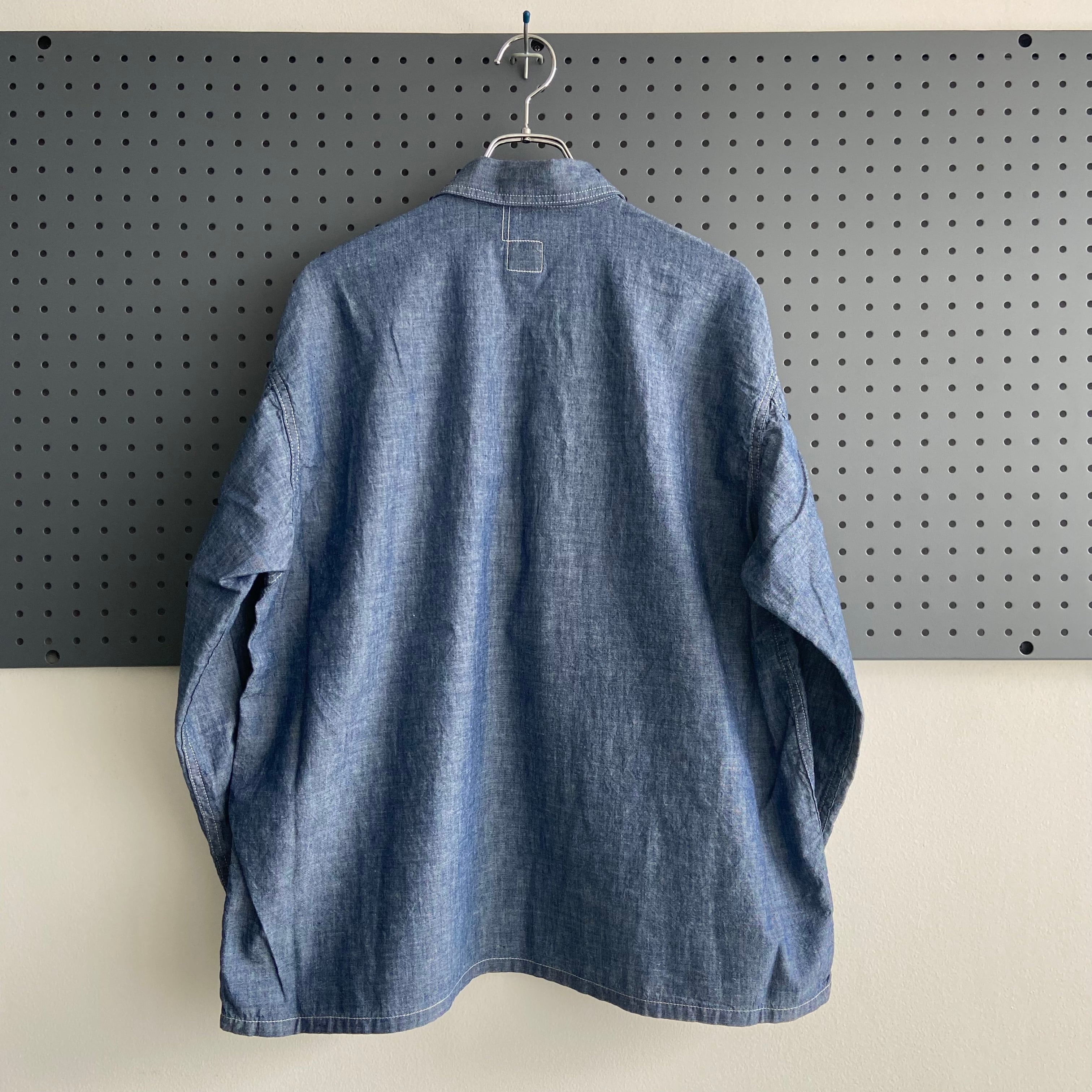 トップス POST O'ALLS BDU Shirt Indigo chambray M POST O'ALLS BDU Shirt Indigo chambray M MODE MAN