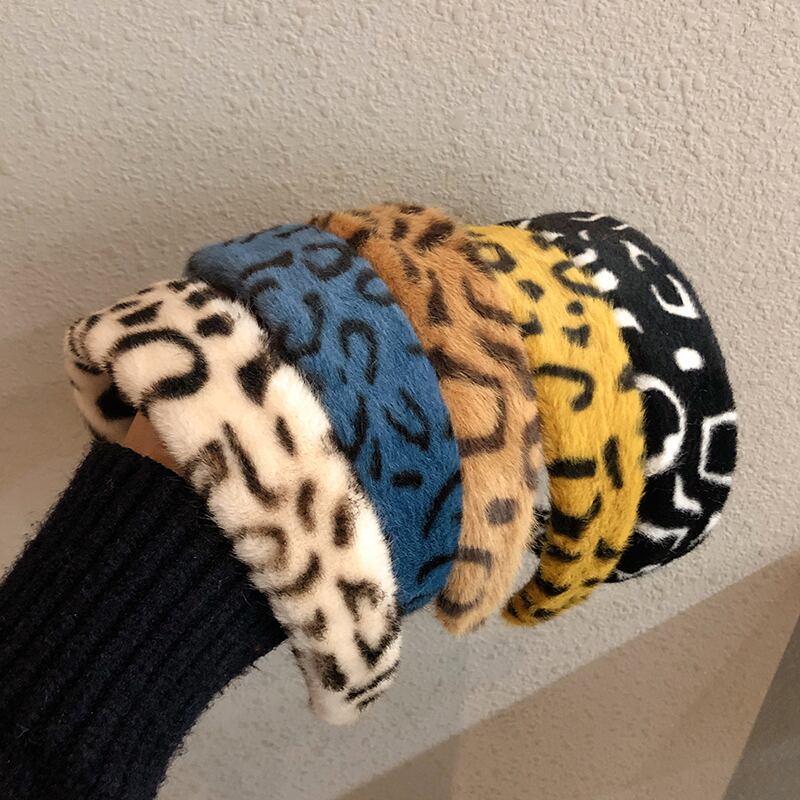 レオパードプリント柄ヘアバンド ヘアアクセサリー ブラック・アイド・ピーズ44194026074