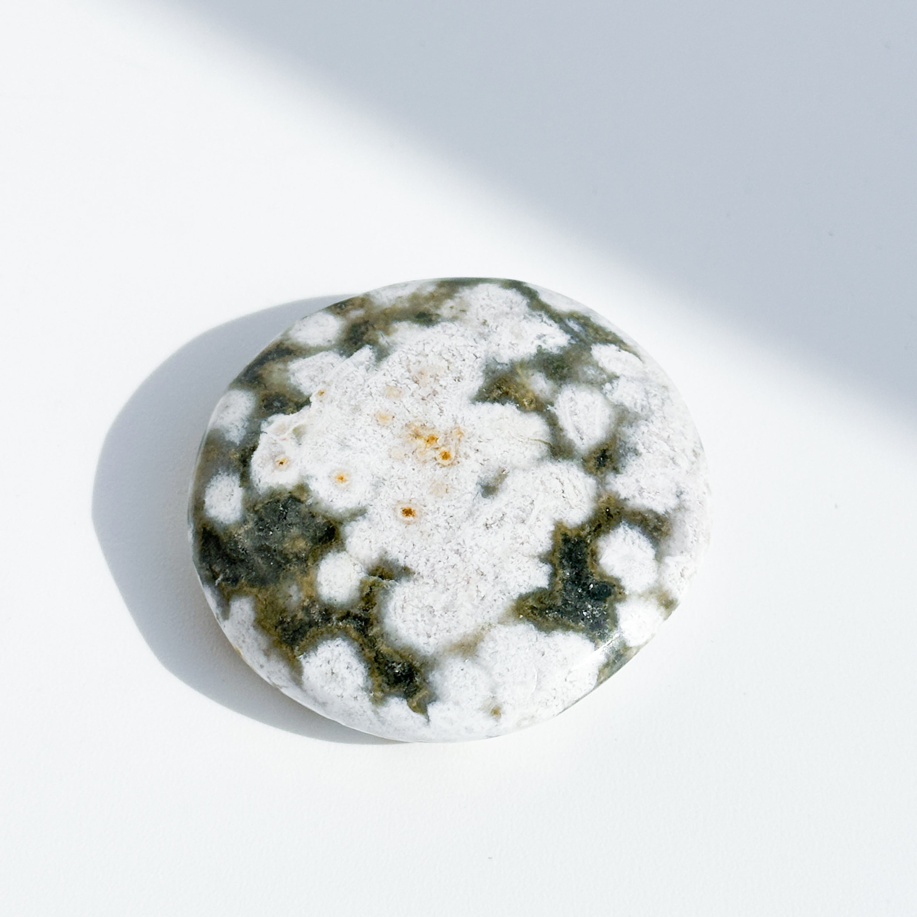 オーシャンジャスパー パームストーン35◇ Ocean Jasper ◇天然石